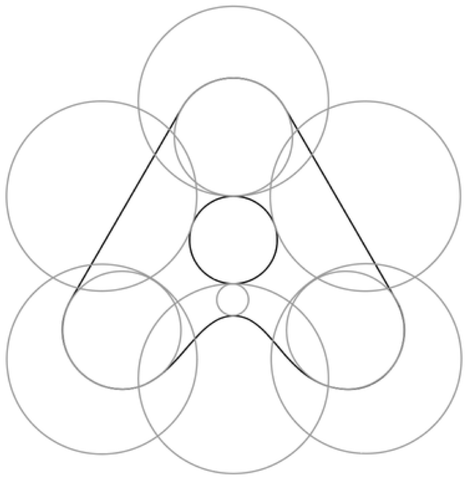 InfoAlanya icon built from circular geometry